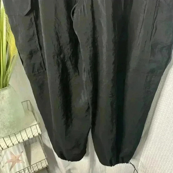 NWT Joie Womens Large Black Cargo Jogger Utility Tech Gorpcore Grunge Pants - Picture 9 of 14